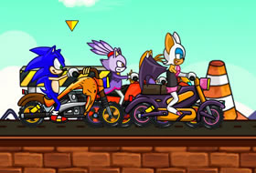 Sonic Course de moto