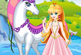 La princesse et le cheval blanc