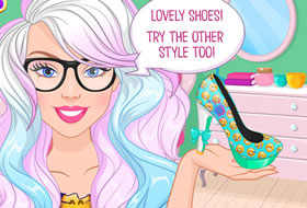Barbie créatrice de chaussures