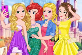 Selfie de princesses Disney