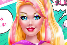 Super Barbie Coiffure et Maquillage