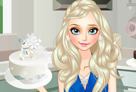 Elsa fait de la pâtisserie