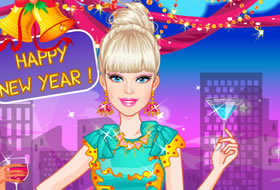Fêter Nouvel An avec Barbie