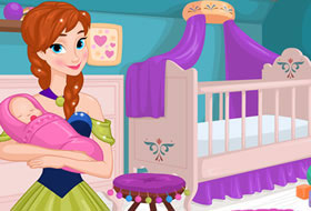 Anna décore une chambre de bébé