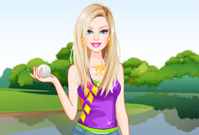 Barbie fait du golf