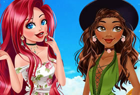 Princesses rivales - Ariel et Vaiana