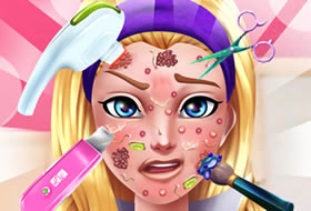 Barbie soigne son visage