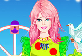 Barbie et ses vêtements colorés