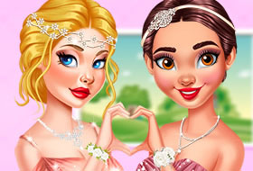 Princesses en duo à un mariage