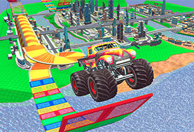Impossible Monster Truck Race