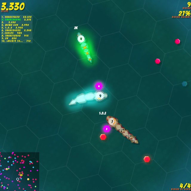 Jouer à SuperSnake.io Jeux gratuits en ligne avec