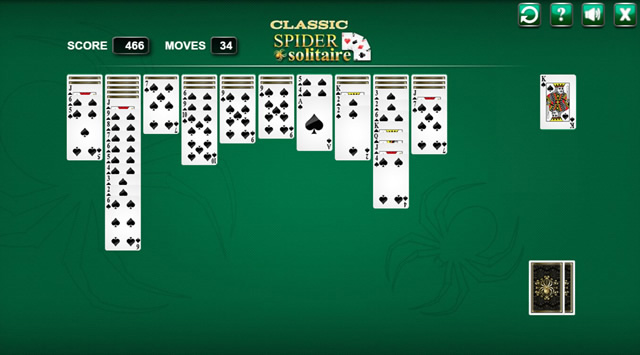Jouer à Classic Spider Solitaire - Jeux gratuits en ligne avec Jeux.org