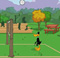 Daffy Duck joue au volleyball