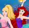Barbie patine avec Elsa et Ariel