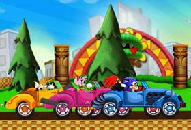 Sonic fait la course