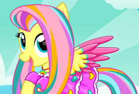 Fluttershy Rainbow Mon Petit Poney