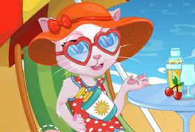 Talking Angela Vacances à la plage