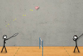 Stick Figure Badminton