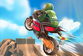 Cartoon Moto Stunt